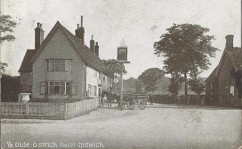 Ye Olde Ostrich, Ipswich - early 1900s