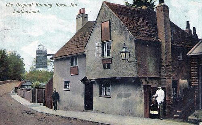 The Original Running Horse Inn, Leatherhead - in 1905