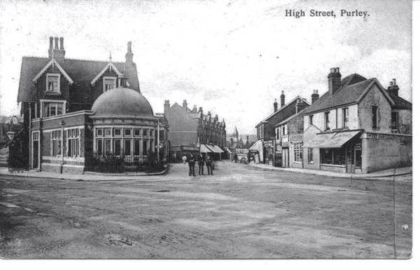 Railway Hotel, Purley road, Purley in 1908