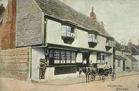 Old Star Inn, Alfreston - in 1905