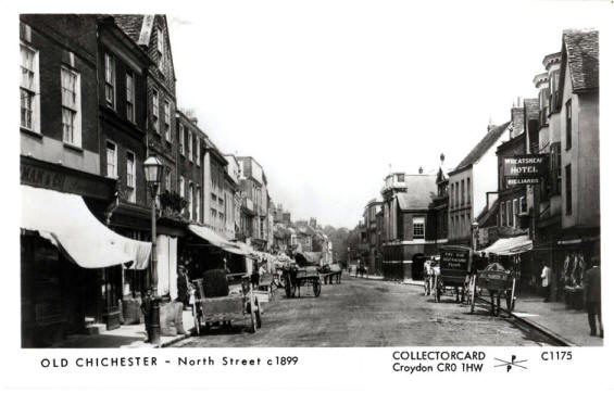 Wheatsheaf, 80 North Street, Chichester - 1899 street scene