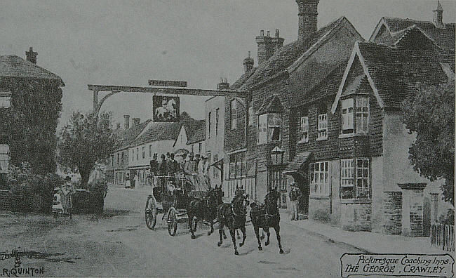 George Hotel, High Street, Crawley - circa 1900