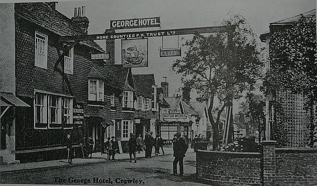 George Hotel, High Street, Crawley - circa 1916