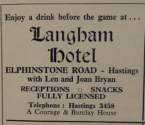 Langham Hotel Advertisement - in 1962