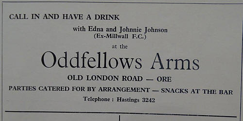 Oddfellows advertisement in 1962