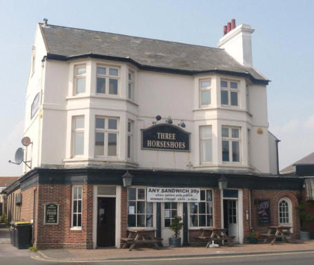 Three Horseshoes, 182 South Street, Lancing - in September 2009