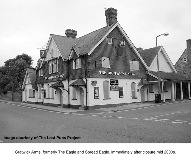 Gratwicke Arms, East Street, Littlehampton (formerly The Eagle and Spread Eagle, immediately after closure mid 2000s.