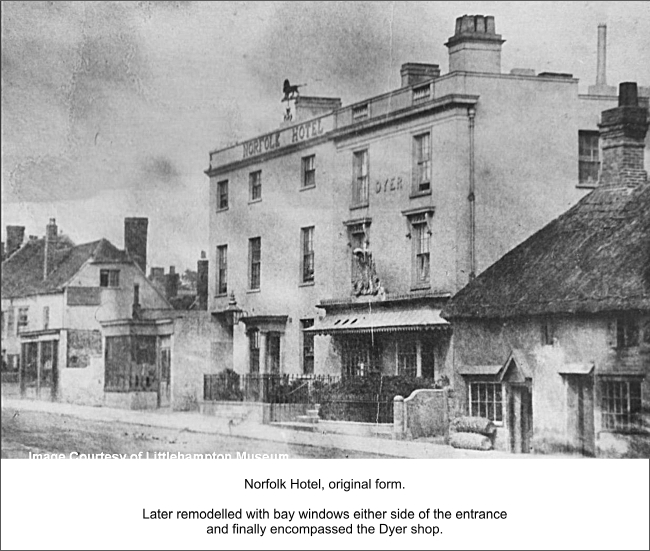 Norfolk Hotel, Surrey Street, Littlehampton - in early form