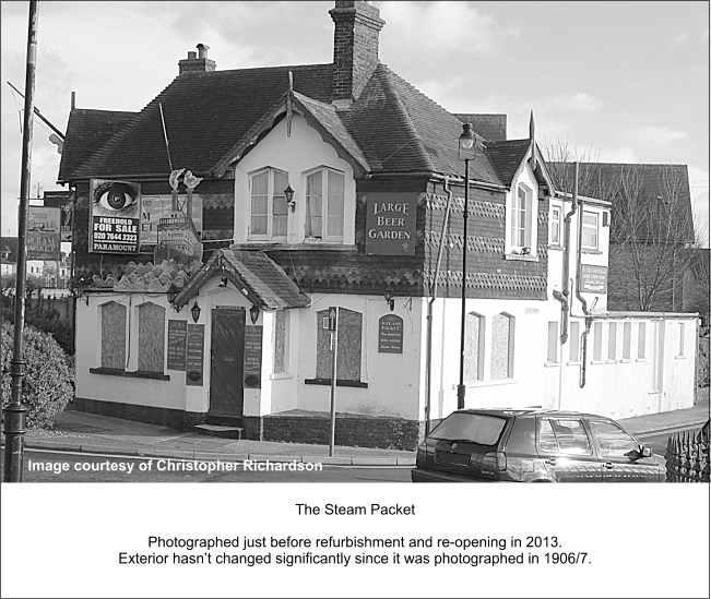 The Steam Packet, River Road, Littlehampton - just before refurbishment and re-opening in 2013