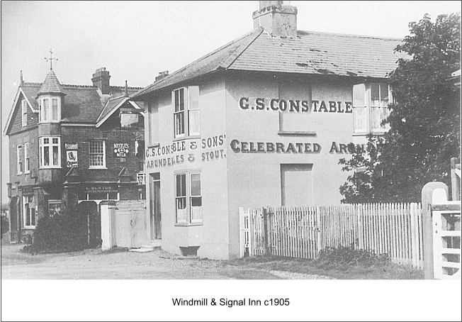 The Windmill and Signal, Littlehampton circa 1905
