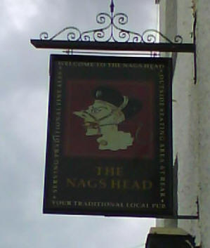 Nags Head, 8 Gensing Road, St Leonards Controversial Sign - in July 2010