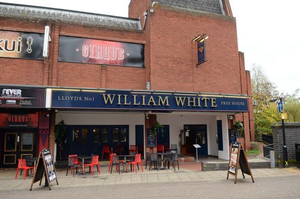 The William White, Newdegate Street, Nuneaton, named in honour of local celebrity Larry Grayson's real name. Now called The Silk Mill.