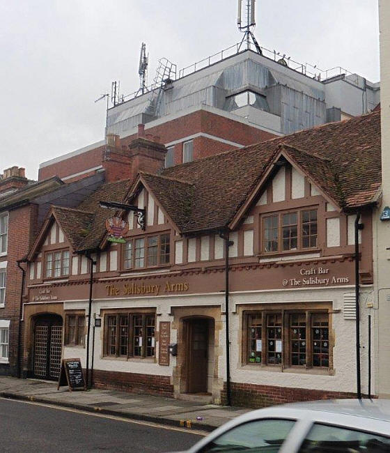 Salisbury Arms, 35 Endless street, Salisbury, Wiltshire - in December 2015